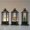 Acrylic lantern shape water lamp Snowman Santa Claus & Christmas Trees