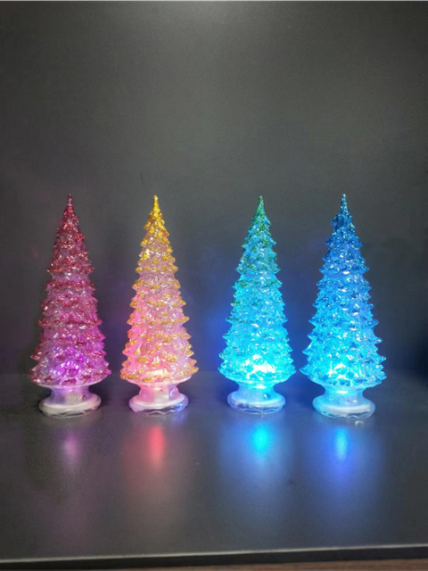 Acrylic Christmas tree lighting Red & Blue 