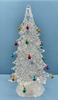 Acrylic transparent Christmas tree lights with colored balls
