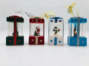 Acrylic water injection gift lantern Snowman&Santa Claus&Character shape
