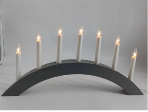 7 LEDs Wooden Candle Bridge Light 2