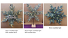 snowflake light With wooden decor/wooden base
