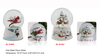 Acrylic Poly Water Snow Globe Red Bird / House SR - 134