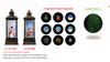 Acrylic Water globe spinner Lantern & LED Projector light Snowman & Kids / Santa Claus & Reindeer SR - 46