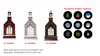 Acrylic Water alobe spinner Church & LED Proiector Liaht White/Black Church SR - 63