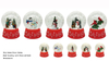 Acrylic Poly Water Snow Globe Snowman/Red birds SR - 128