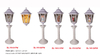 Acrylic Water globe spinner Lantern Virgin Mary/Angel/Santa Claus/Snowman SR - 94
