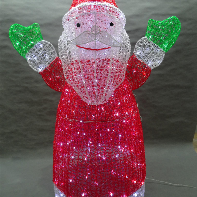 PS 3D Santa Crystal lights 