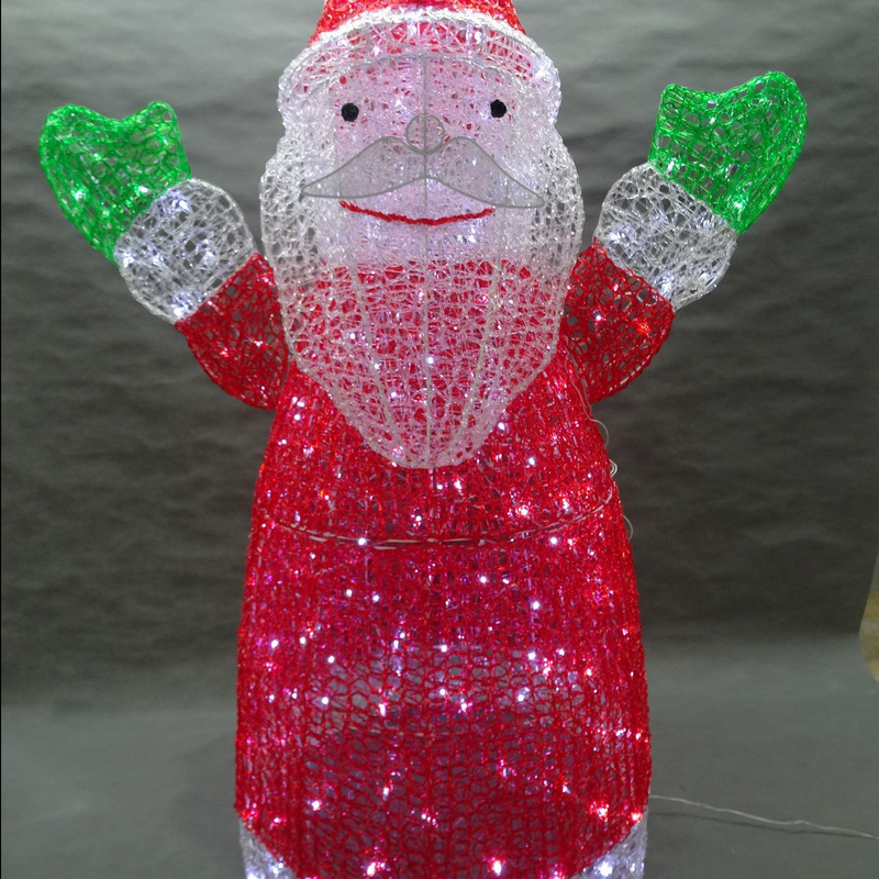 PS 3D Santa Crystal lights 