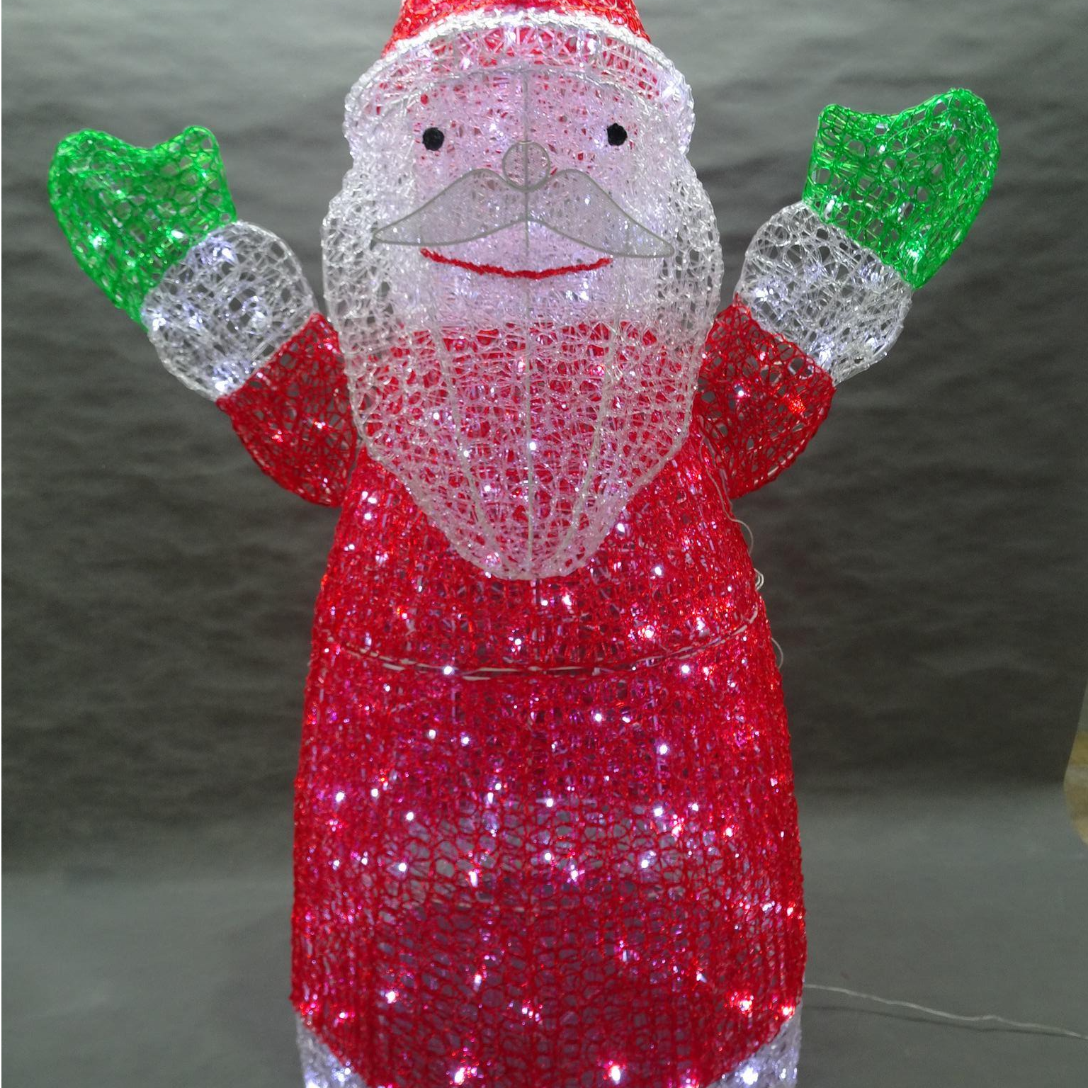 PS 3D Santa Crystal lights 