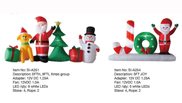 Xmas group & JOY Inflatable Lights