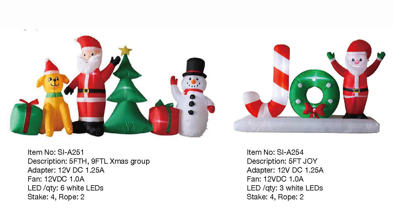 Xmas group & JOY Inflatable Lights