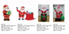 6,7,8FT Santa Claus Inflatable Lights