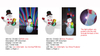 5FT Snowman Inflatable Lights