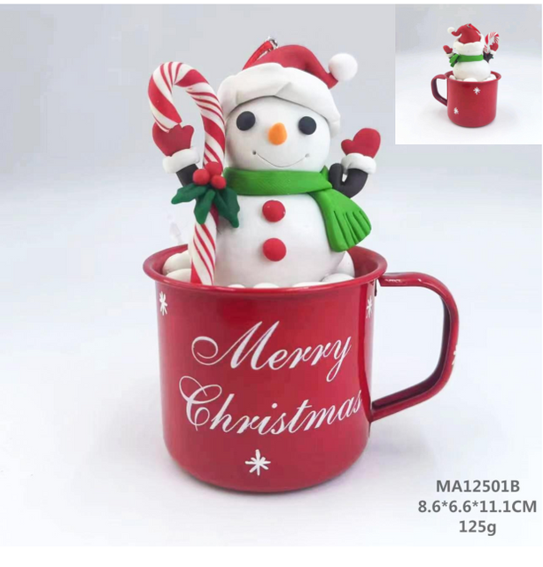clay dough a cup of snowman - 28