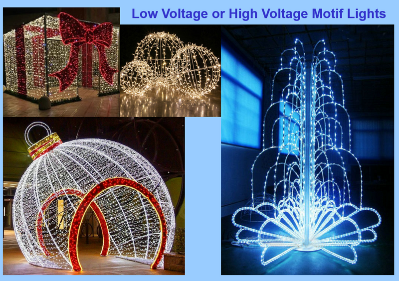 Large-scale Motif Lights