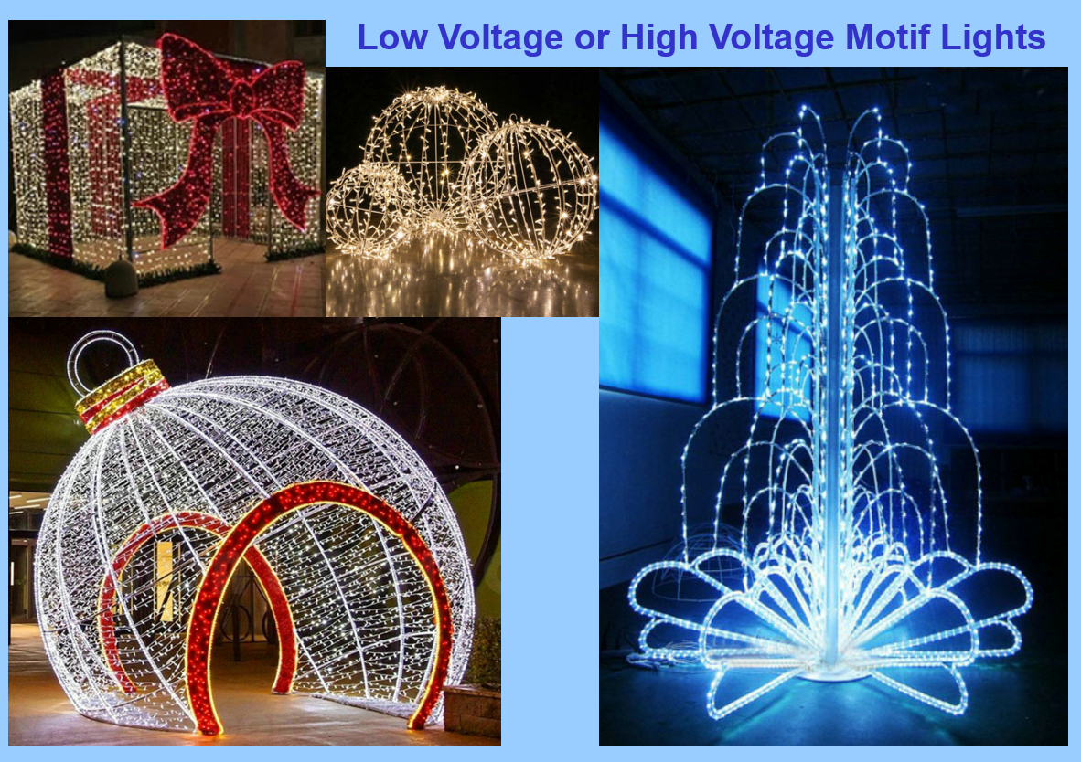 Large-scale Motif Lights