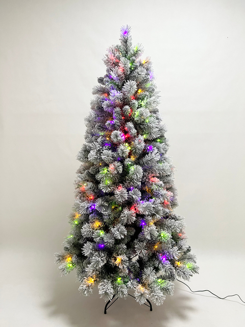 X'mas Green color+flocking Ordinary Christmas tree Light - 36