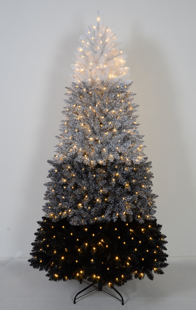 X'mas 4 color+flocking Ordinary Christmas tree - 32
