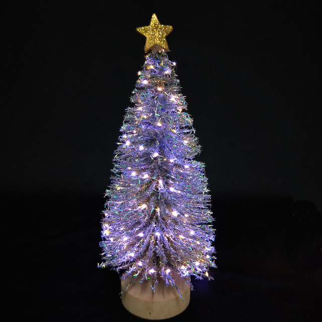 X'mas Magic color Mini Tree+ with basin +Glitter top star - 39