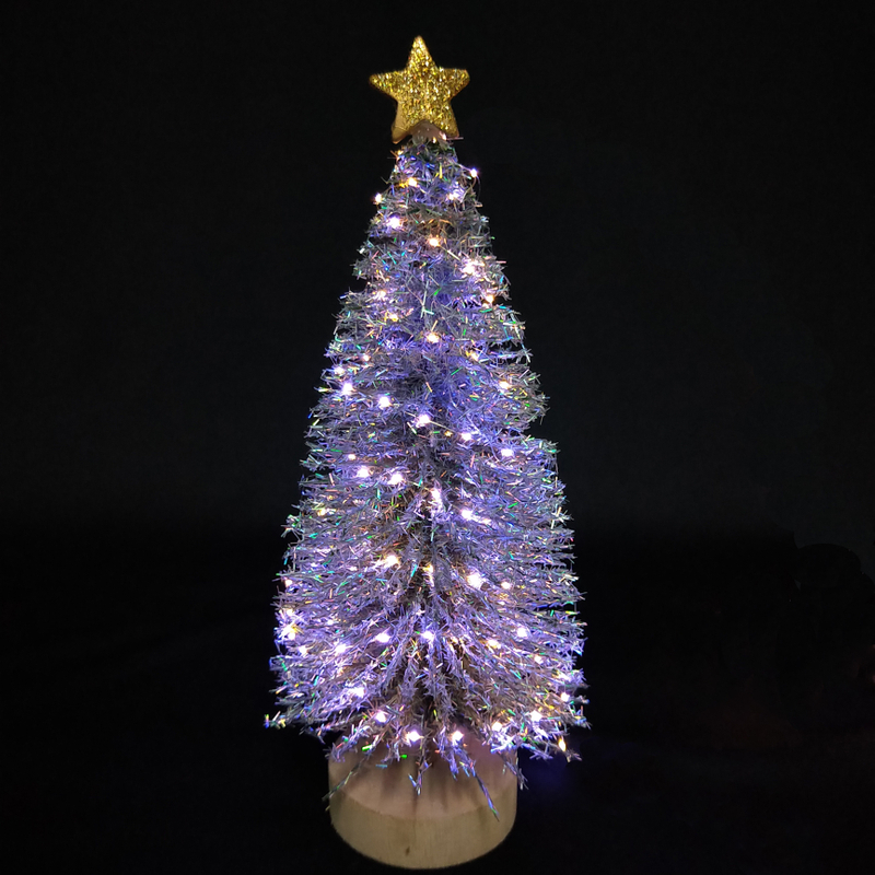 X'mas Magic color Mini Tree+ with basin +Glitter top star - 39