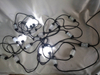 10-Light White Strobe Flashing String Lights - 1.5m Cable with 40cm Bulb Spacing, High-Intensity Blinking Effect for Parties/Events