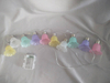 Flower-Shaped 8-Mode LED Light with Transparent AA*3 Battery Case - 5 Color Options (Pink/Purple/Teal/White/Yellow) for Decorative Lighting