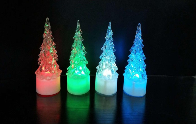 Acrylic Christmas tree lighting