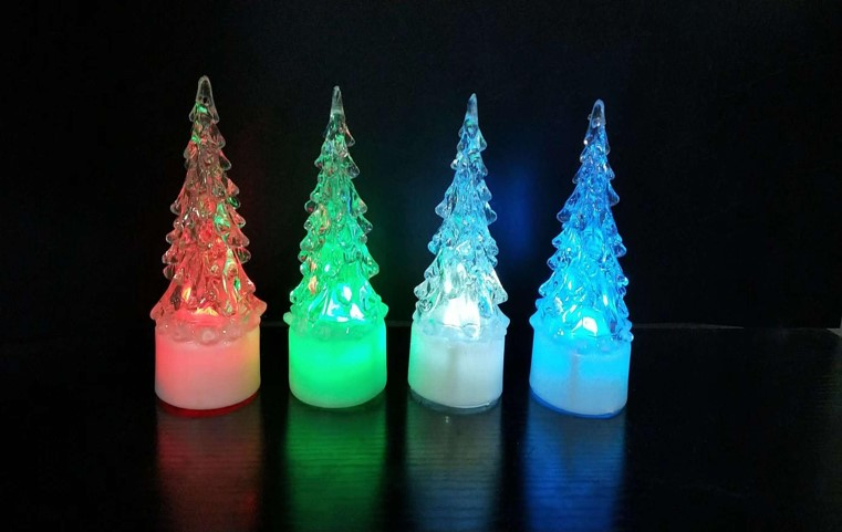 Acrylic Christmas tree lighting