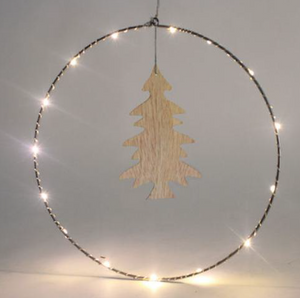 30cm LED Ring with Wooden Figure