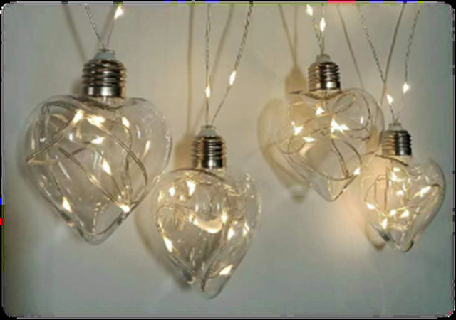 LED strings with heart-shaped & star-shaped