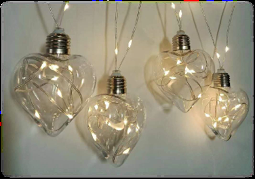 LED strings with heart-shaped & star-shaped