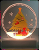 Acrylic Christmas light decorations and ornaments
