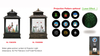 Acrylic Water globe spinner Lantern & Projector Light Santa Claus playing the violin / Snowmen & Red Birds SR - 23