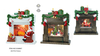 Acrylic Water Motion Andiron Light Santa Claus & Dog / Snowmen & Gifts / Santa Claus & Kids SJ - 24