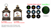 Acrylic Water alobe spinner Lantern & Projector Light Penguins / Skiing Snowman SR - 40