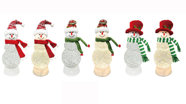 Acrylic Water Snow Globe Figure Snowman SR - 122