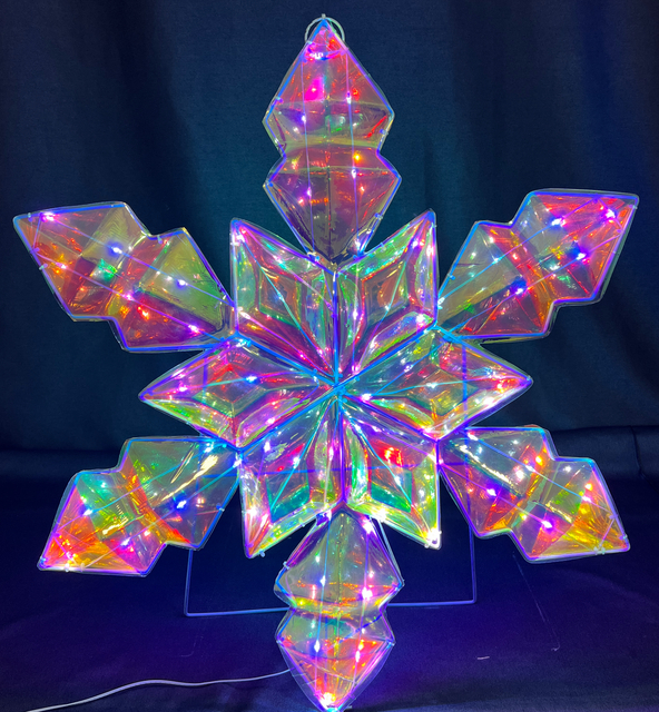 PVC magic color +Metal 2D snowflack modeling