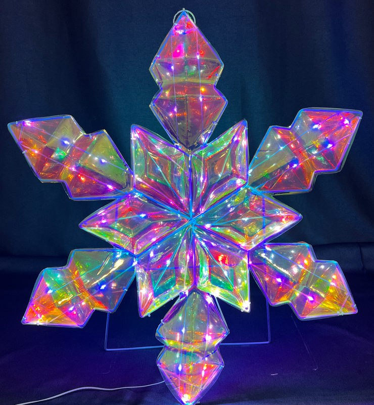 PVC magic color +Metal 2D snowflack modeling
