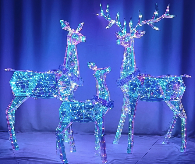 PVC Magic Color +Metal Reindeer Modeling Lights