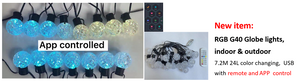 RGB G40 Globe lights