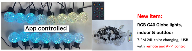 RGB G40 Globe lights