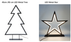 Metal motif light (Tree/Star)