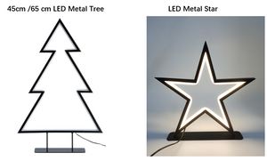 Metal motif light (Tree/Star)