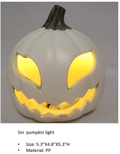 PP 5in White Pumpkin modle light