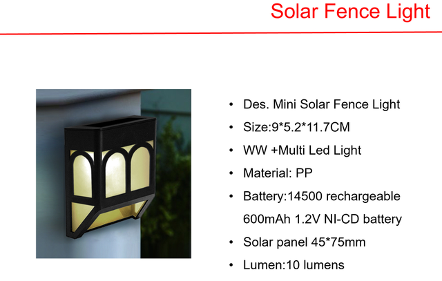 Solar LED Assorted Solar Garden Stake & Mini Solar Fence Lights