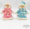 clay dough blue / ping snowman is wearing a scarf- 47