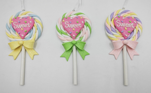 clay dough lollipop with heart- 38