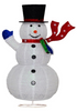 Fabric-wrap Snowman collapsible lights