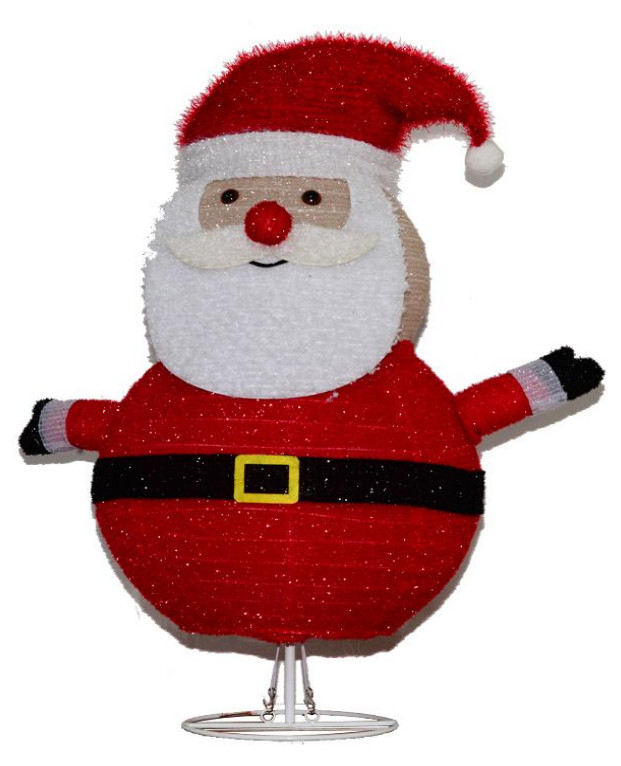 Fabric-wrap Santa collapsible lights
